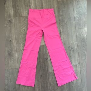 Barbie Pink Flared yoga pants